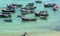 Morocco. Fishermen setting out to sea to fish, from Port Dikky. © FAO/Abdelhak Senna