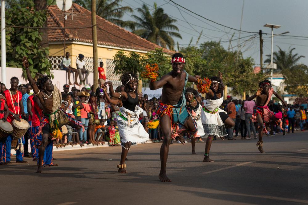 Guinea Bissau. Group performance during the Carnival in the city of Bissau.  (Photo:123rf.com)