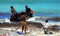 Children on the beach.