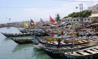 View the Elmina port with Boats and small Ships.  Photo: Mirko Delazzari