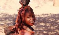 Young Himba girl. The Erembe headdress indicates that she is no longer a child. Photo: Archive Swm