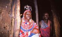 Maasai women are responsible for making houses.  Photo: Joseph Caramazza