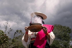Ecuador. An Andean ceremony for Pachamama.